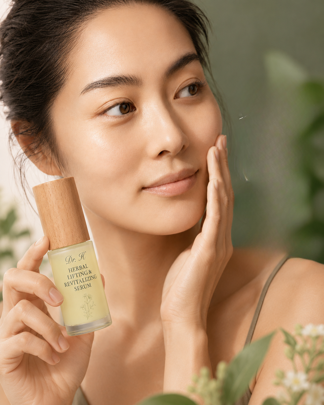 Close-up of skin showing the look of early fine lines