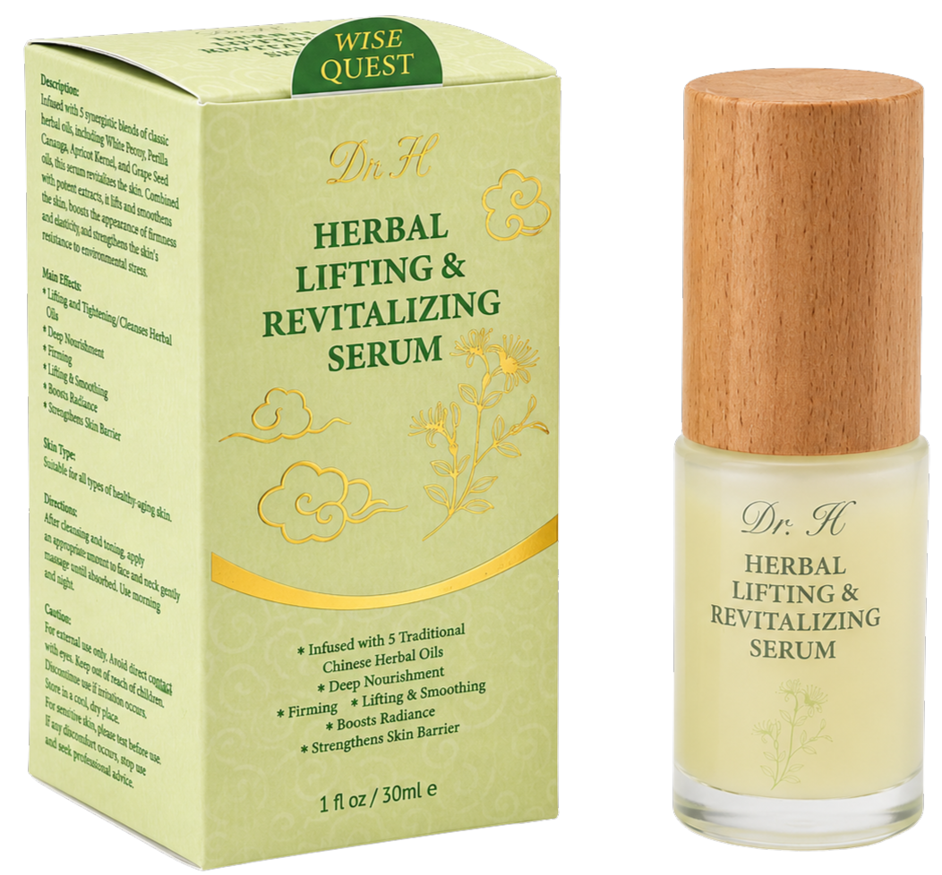 WiseQuest Herbal Lifting & Revitalizing Serum packaging